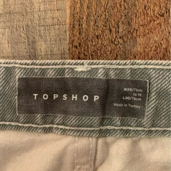 Topshop women’s jeans capri 28"x30" gray - Picture 5 of 7